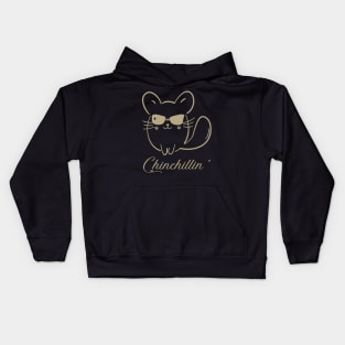 Chinchilla Portraits Chic Pet Couture, Stylish Statement Tee Collection Kids Hoodie